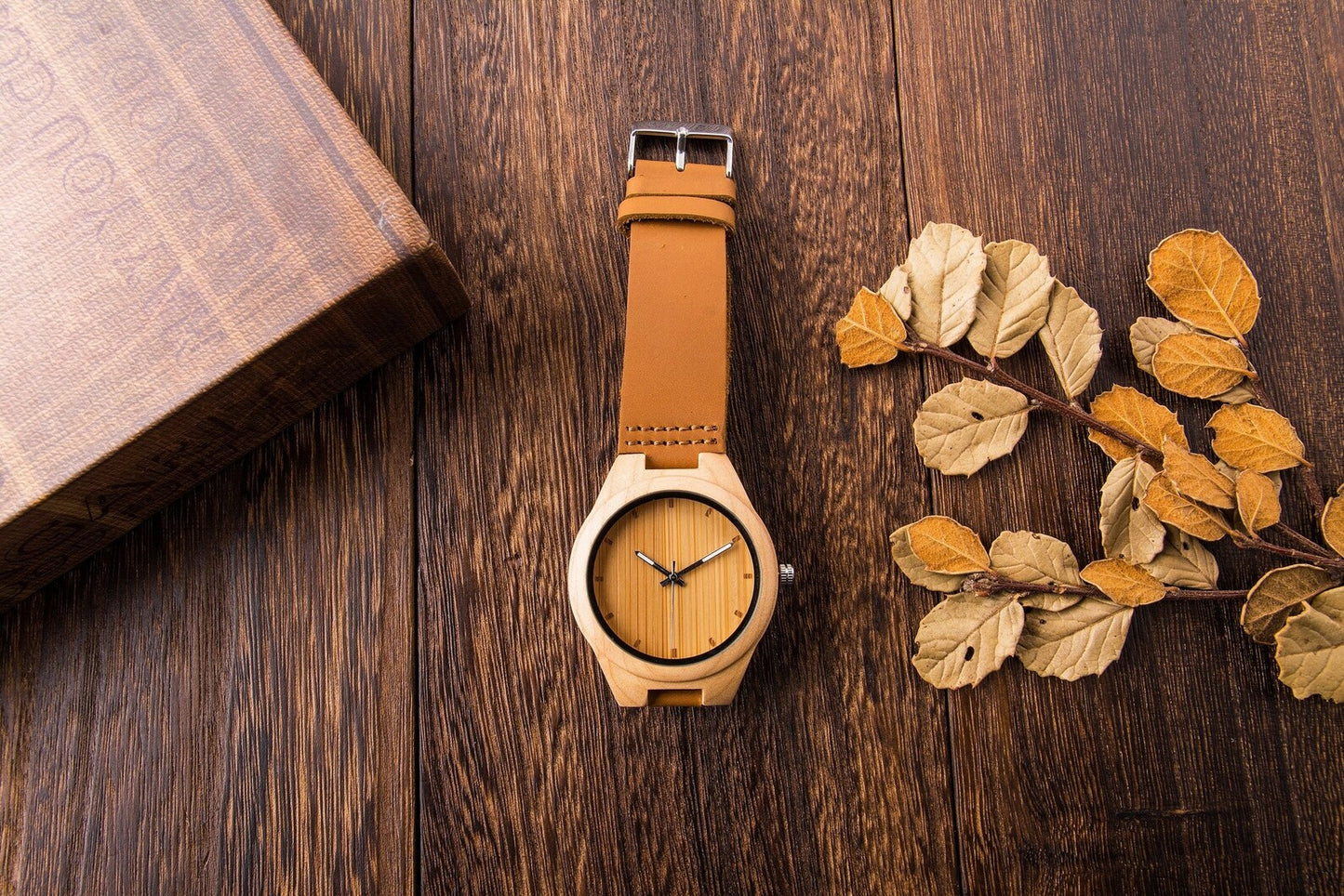 Wood Watch for Men and Women, Personalized Watch with Engraving Walnut Unisex Wood Watch, Anniversary Birthday Gift for Husband Wife